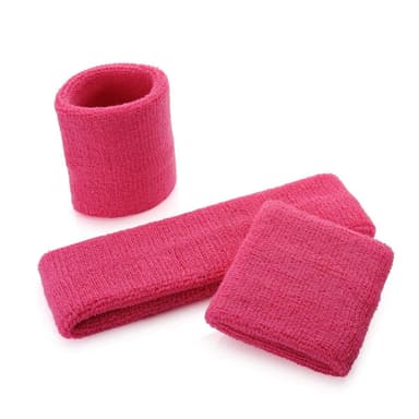 Pandebånd og armbånd sæt 3 dele Pink