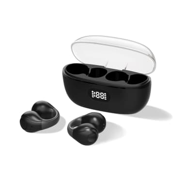 Trådløse Bluetooth 5.3 Bone Conduction høretelefoner Sort