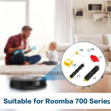Udskiftningstilbehørssæt til iRobot Roomba 700-serien