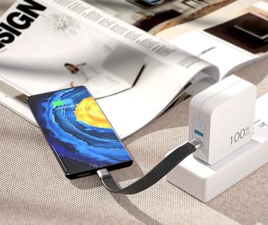 Kort USB-C til USB-C-kabel 100W 10Gbps (13,4 cm)