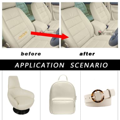 Selvklæbende reparationsmærke Læder Beige