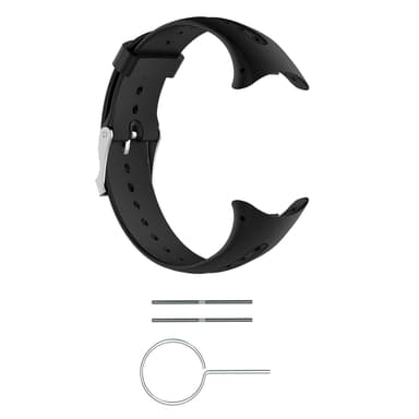 Blødt silikone udskiftningsbånd/Armbåndsrem til Garmin Swim Watch Sort