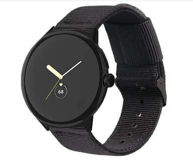 Nylonvævet rem til Google Pixel Watch Sort