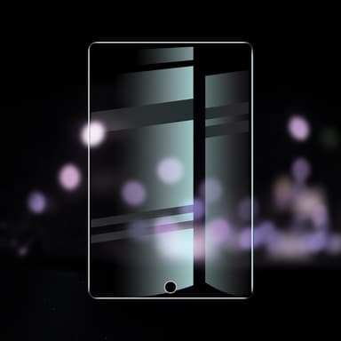 2.5D Hærdet Glasskærmbeskytter til iPad (2-pak) iPad Air1/Air2 9,7 tommer