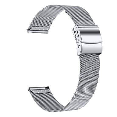 Armbånd Rustfrit stål Garmin Venu 3S / Forerunner 265s 18 mm Sølv
