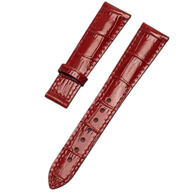 Retro urrem i ægte læder til Casio SHEEN-5010/5011/3023/5012 Bordeaux