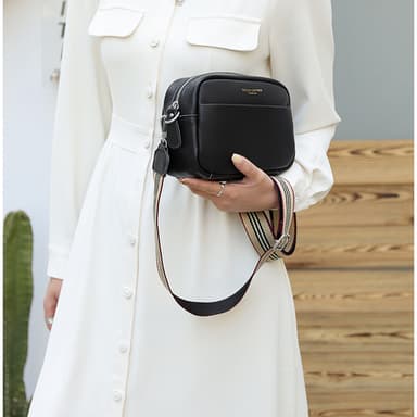 Skulderremstaske Crossbody-taske i ægte læder