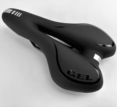 Silikone cykelsadel Sort