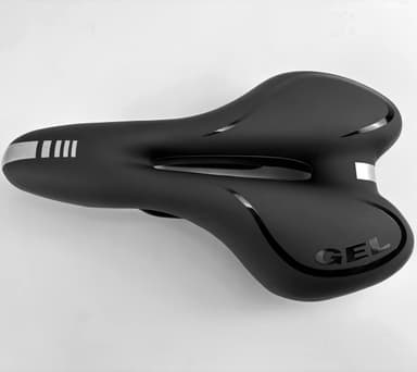 Silikone cykelsadel Sort