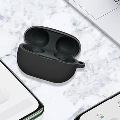 Bluetooth-øretelefoner ridsefast etui til Sony WF-1000XM5 Sort