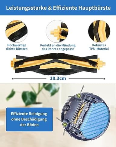 18 dele tilbehør til Ecovacs Deebot OZMO 920, 950, T5, T8 AIVI Max MultiColor