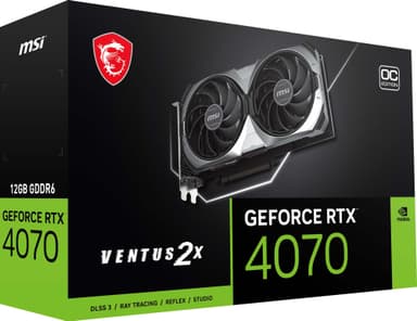 MSI GeForce RTX™ 4070 VENTUS 2X E1 12G OC grafikkort