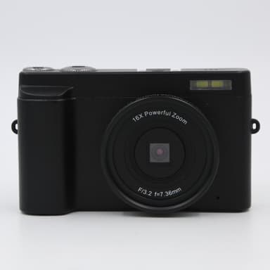Digitalkamera 48 MP, 1080p HD, 16x zoom, flip screen Sort