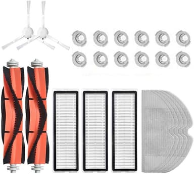 Tilbehørssæt til Xiaomi Mi Roborock S6 MaxV S6 Pure S6 E4 S5 E35 E25 E20 S50 S51 T7 robotstøvsuger 24 dele
