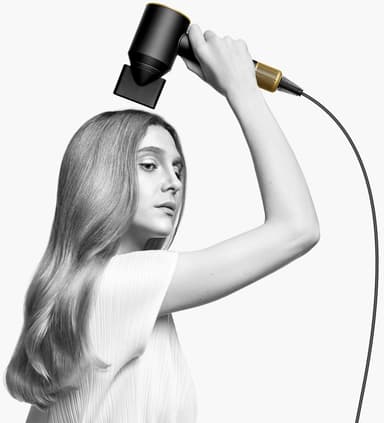 Dyson Supersonic hårtørrer (Onyx/guld)