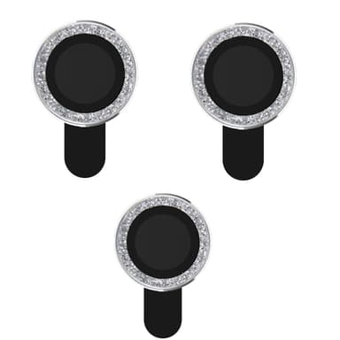 Telefon Kamera Lens Protector 3-Pak Sølv