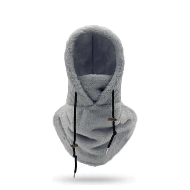 Balaclava vinter ansigts- og halsmaske Grå