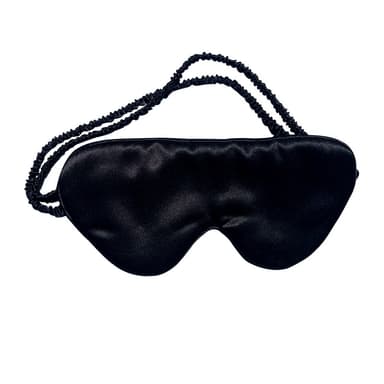 100% Mulberry Silk Sleep Mask øjenmaske Sort