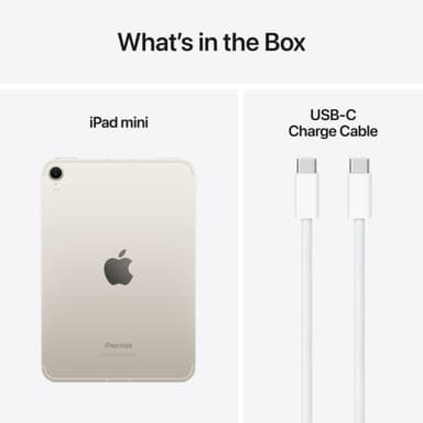 iPad mini A17 Pro Wi-Fi + Cellular 256GB  (stjerneskær)