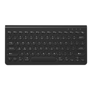 Trådløst dual-mode tastatur Bluetooth-tastatur Sort