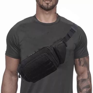 INF Tactical outdoor taljetaske 800D Oxford-Nylon Sort