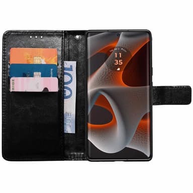 Wallet cover 3-kort Motorola Edge 50 Neo - Sort