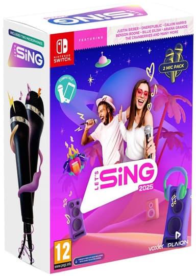 Let's Sing 2025 - 2 Mikrofon-pakke (Switch)