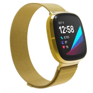 SKALO Milanese Loop til Fitbit Sense - Guld