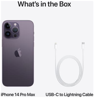 iPhone 14 Pro Max – 5G smartphone 128 GB Deep Purple
