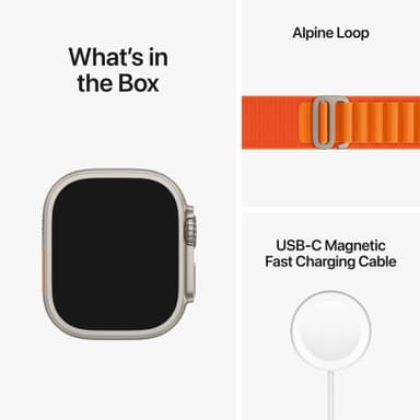 Apple Watch Ultra 49mm GPS+CEL Titanium L (Orange / Alpine Loop)