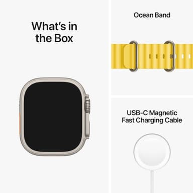 Apple Watch Ultra 49mm GPS+CEL Titanium (Yellow / Ocean Band)