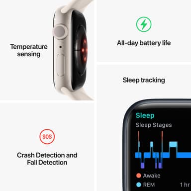 Apple Watch Series 8 45mm GPS (PRODUCT RED alu./PRODUCT RED sportsbånd)