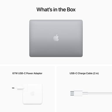 MacBook Pro 13 M2 2022 16/512 GB bærbar computer (Space Gray)