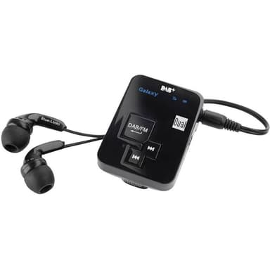 Lommeradio Dual DAB Pocket Radio 2 DAB+, FM genopladelig Sort