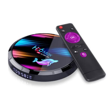 acceleration Silicon civilisere H96 Max S905X3 TV Box Android 9.0 8K 2.4G EU Sort 4 GB+128 GB | Elgiganten