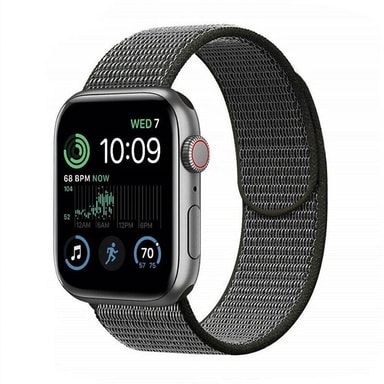 Nyon Armbånd Apple Watch SE 2022 (44mm) Dark olive Elgiganten