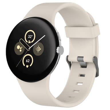 SKALO Silikonearmbånd Google Pixel Watch 3 45mm - Hvid