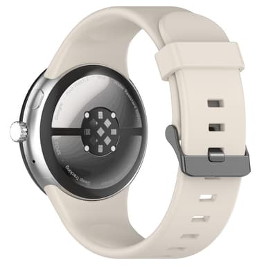 SKALO Silikonearmbånd Google Pixel Watch 3 45mm - Hvid