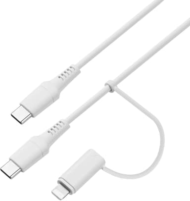 Sandstrøm USB-C to USB-C kabel med Lightning adapter (3m) | Elgiganten ...