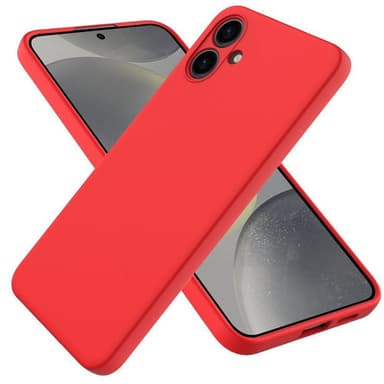 Liquid silikone cover Samsung Galaxy A06 - Rød
