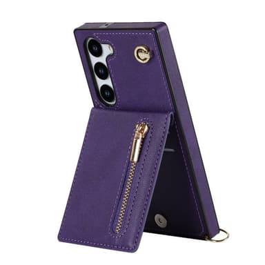 Zipper halskæde cover Samsung Galaxy S24 FE - Lilla
