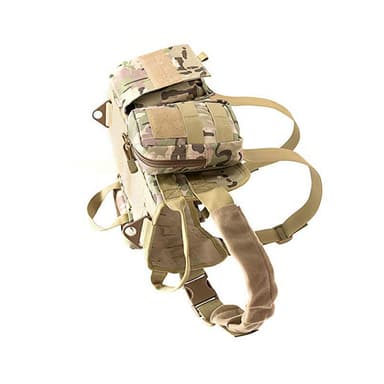 Taktisk hundesele Molle Vest Sikkerhedssele Camouflage XL
