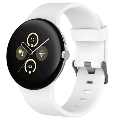 SKALO Silikonearmbånd Google Pixel Watch 3 45mm - Hvid