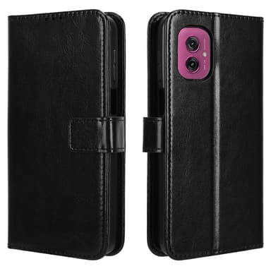 SKALO Motorola Moto G55 5G PU-læder Pungetui - Sort