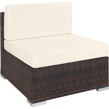 Polyrattan loungesæt Paris - brunmeleret