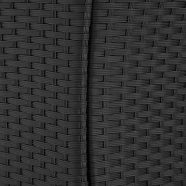 Polyrattan havemøbelsæt - sort
