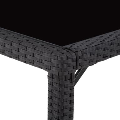 Polyrattan havemøbelsæt - sort