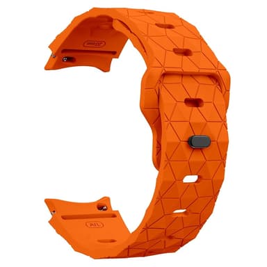 SKALO Hexagon Silikonerem Samsung Watch 6 40mm/44mm - Orange