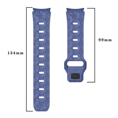 SKALO Hexagon Silikonerem Samsung Watch 6 40mm/44mm - Orange