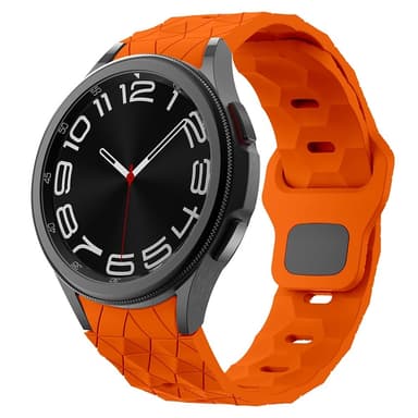 SKALO Hexagon Silikonerem Samsung Watch 6 40mm/44mm - Orange